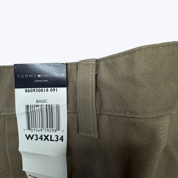 Tommy Hilfiger NWT Men's Pleated Khakis Size 34 x 34 New With Tags - Picture 10 of 11